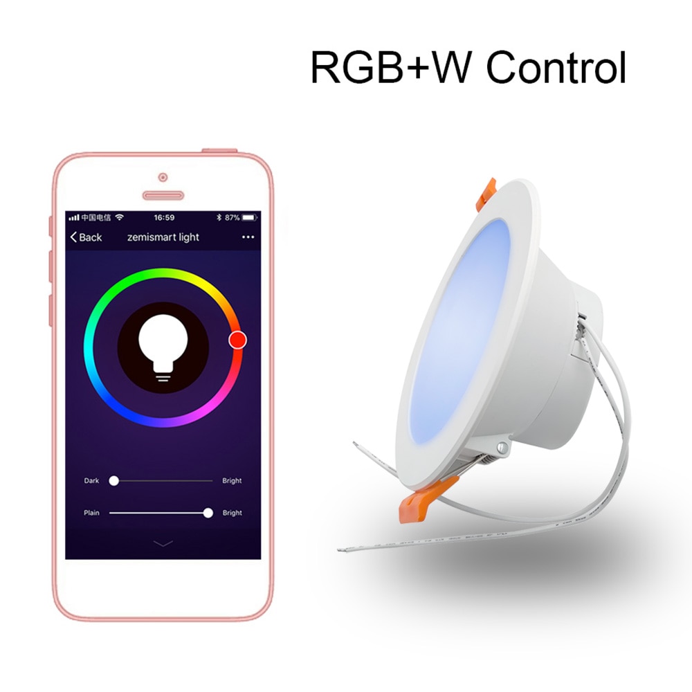 4 inch WiFi RGBW LED Voice Control Light