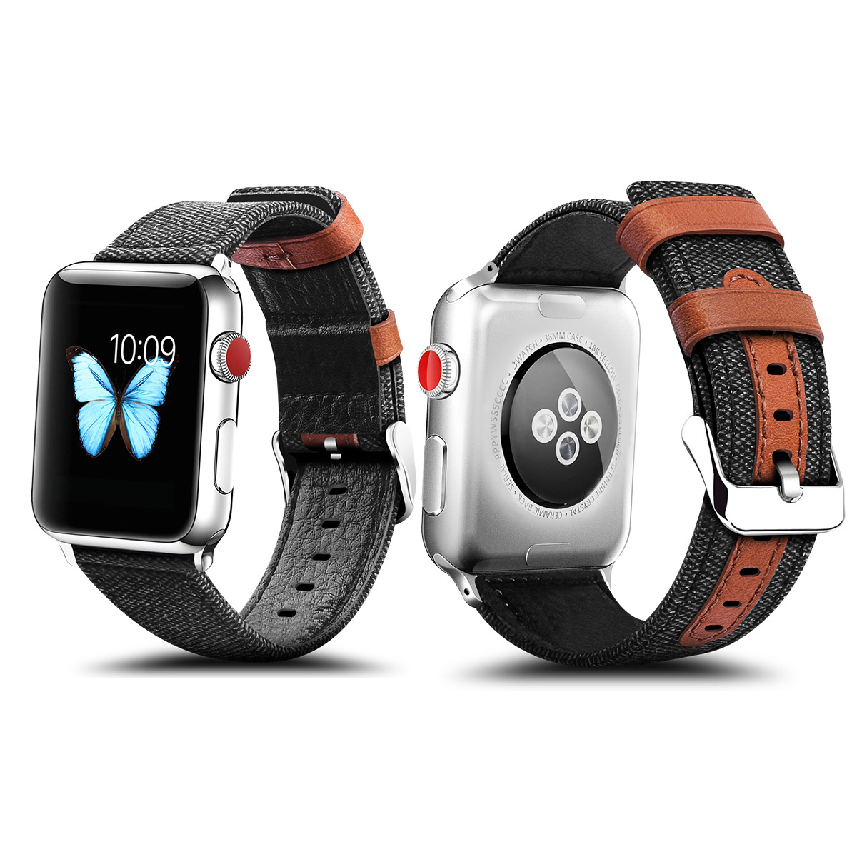 Fashion Cloth and Leather Band for Apple Watch Fashion Cloth and Leather Band for Apple Watch