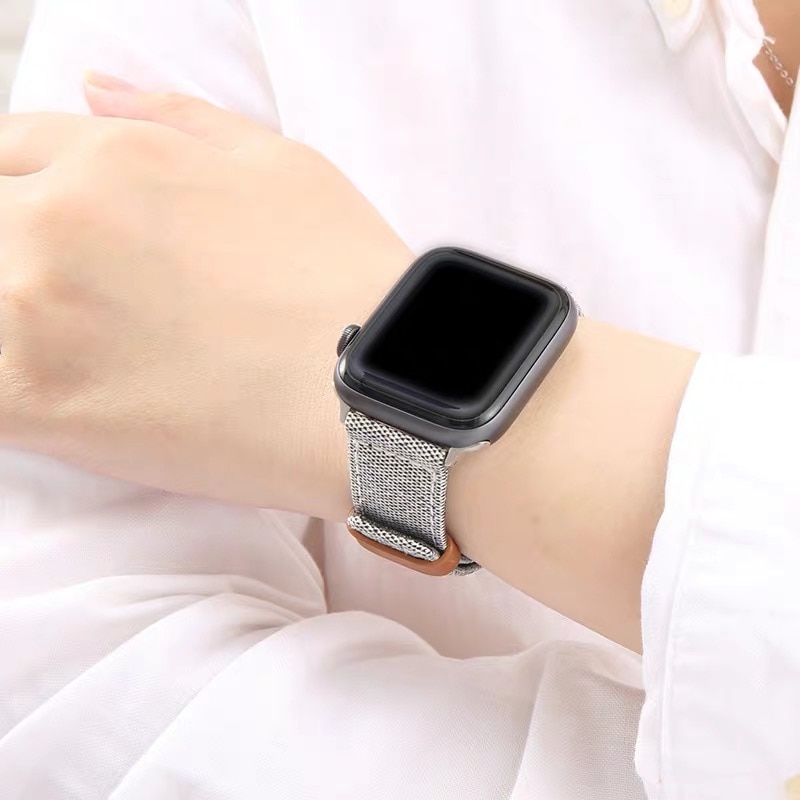 Fashion Cloth and Leather Band for Apple Watch Fashion Cloth and Leather Band for Apple Watch